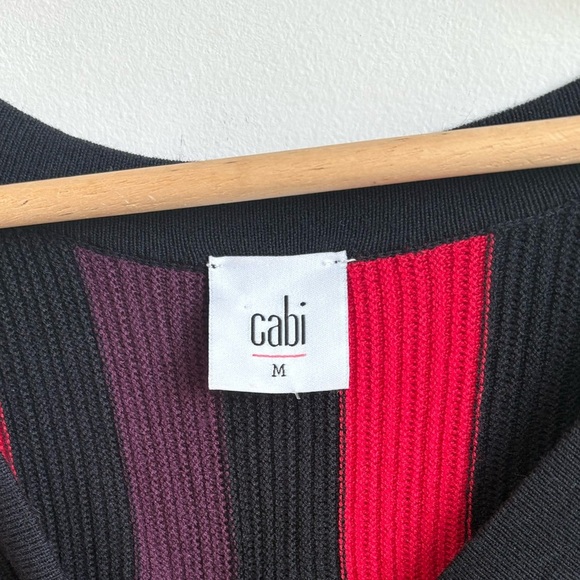 CAbi #3538 Royal Striped Pullover Sweater MEDIUM - Picture 4 of 5